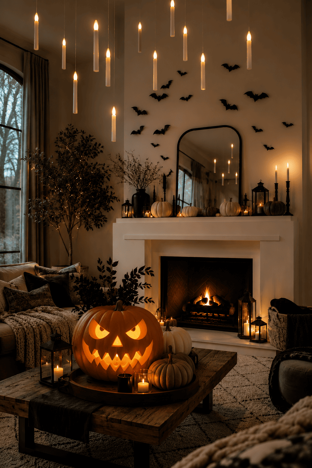 Pink Halloween decor ideas for home